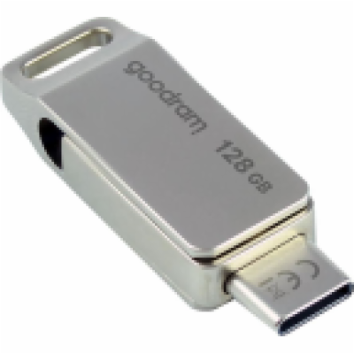 GOODRAM Flash Disk 128GB ODA3, USB 3.2, stříbrná