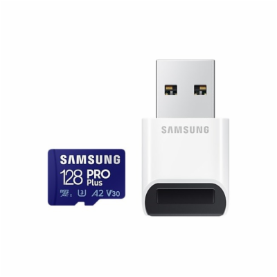 Samsung micro SDXC karta 128GB PRO Plus + USB adaptér