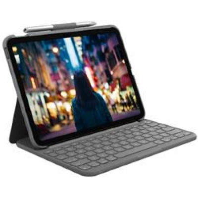 Logitech Slim Folio for iPad (10th gen a A16) - GREY - US...