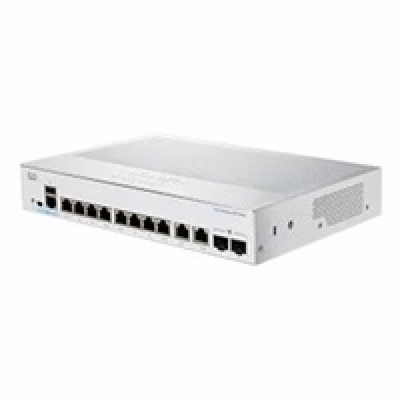 Cisco switch CBS250-8T-E-2G (8xGbE,2xGbE/SFP combo,fanles...