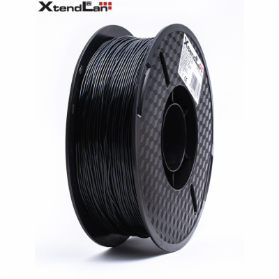 XtendLAN TPU filament 1,75mm průhledný černý 1kg
