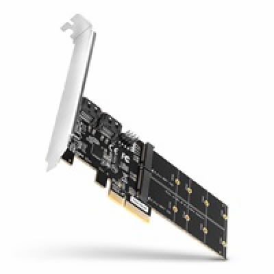 Axagon PCES-SA4M2 Čtyřkanálový SATA III PCI-Express řadič