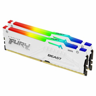 Kingston DDR5 DIMM Kit of 2 FURY Beast White RGB XMP 32GB...