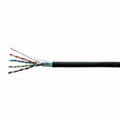 Lyny CS LYNX-SLD-FTP5E-RLX-OUT-BK FTP, Cat5E, drát, PE, F...