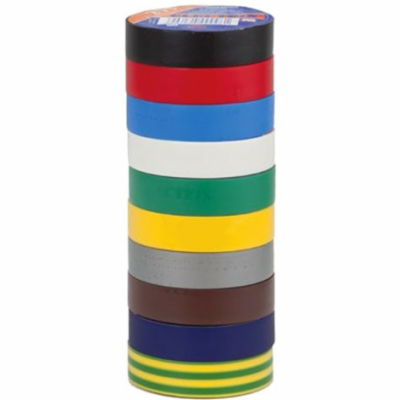 Izolační páska PVC 15/10 ANTICOR 211 DUHA - 10barev