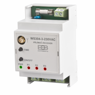 WS304-3 230VAC Tří-kanálový přijímač