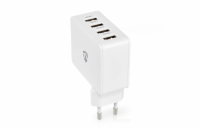 Nedis WCHAU481AWT - Síťová nabíječka | 4.8 A | 4 výstupy | USB-A | Bílá barva