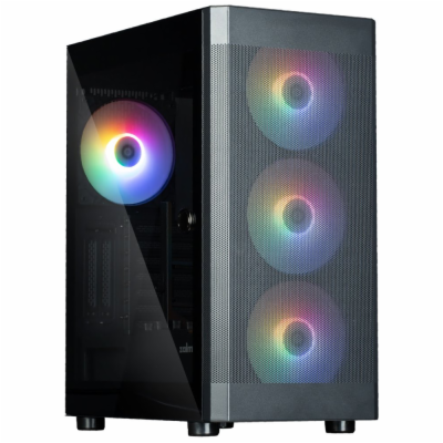Zalman skříň i4 TG / Middle Tower / 4x 140 mm RBG LED fan...