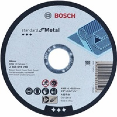 Dělící kotouč Bosch Standard for Metal 125x1x22,23 mm 260...