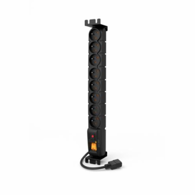 19" napájecí panel ACAR S8/3m 8x230V-3m IEC320 C14