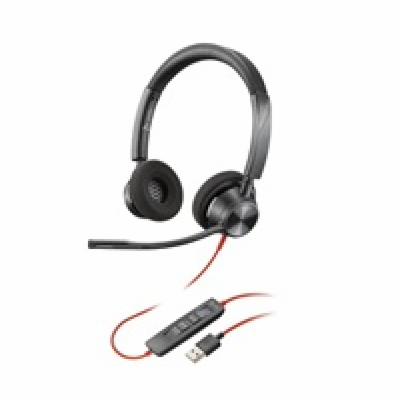 Poly Blackwire 3325 MS Teams náhlavní souprava, 3.5 mm ja...