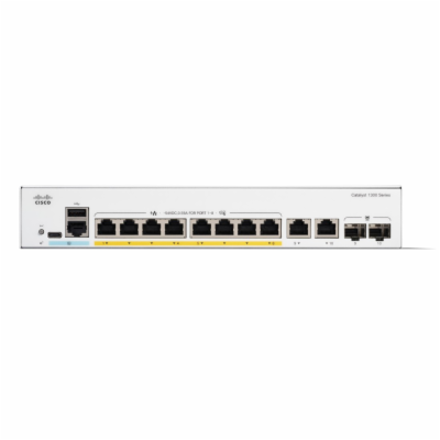 Cisco Catalyst 1300 switch 8-port GE, PoE, Ext PS, 2x1G C...