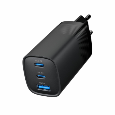 GEMBIRD PD nabíječka 1xUSB-A 2xUSB-C  67W černá