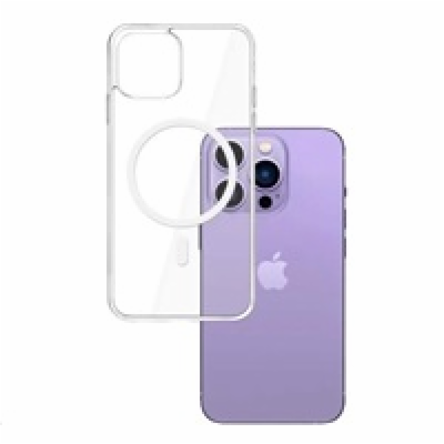 3mk ochranný kryt MagCase pro Apple iPhone 15 Pro Max, čirá