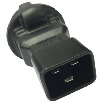 PremiumCord Adaptér IEC C20 male na CEE 7/3 female, napět...