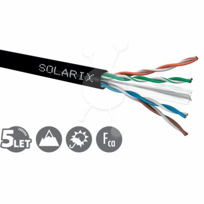 Instalační kabel Solarix CAT6 UTP PE Fca venkovní 500m/cí...