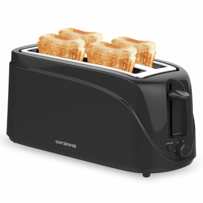 ORAVA HR-108 B topinkovač, 1200 W, 4 topinky, rozmrazován...