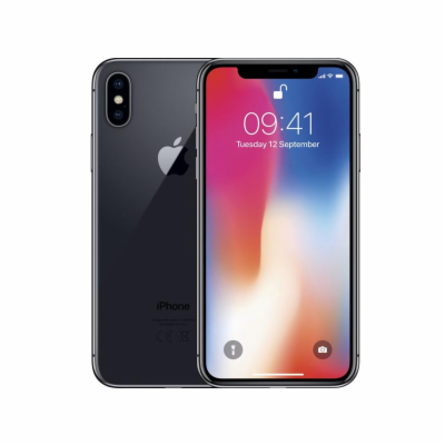 Apple iPhone X 64GB SpaceGray Apple A11 2.4 GHz, 3 GB, 5,...