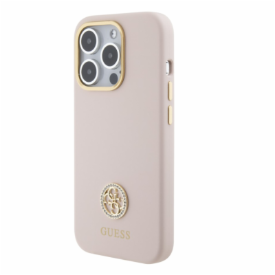 Guess Liquid Silicone 4G Strass Metal Logo Zadní Kryt pro...