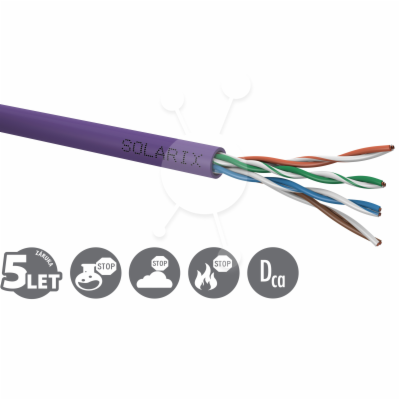 Instalační kabel Solarix CAT5E UTP LSOH Dca 100m/box SXKD...