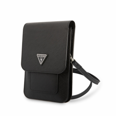 Guess PU Saffiano Triangle Logo Phone Bag Black Guess pré...