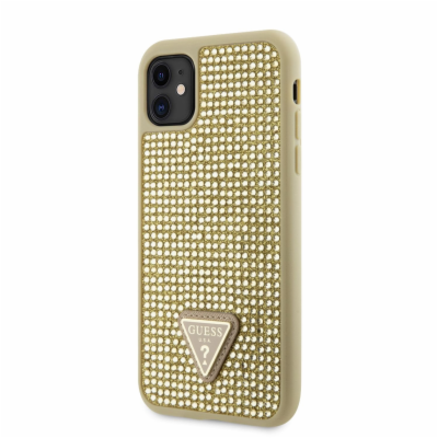 Guess Rhinestones Triangle Metal Logo Kryt pro iPhone 11 ...