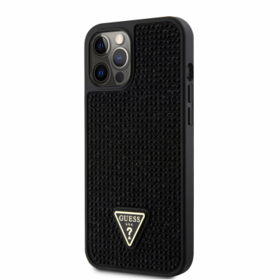 Guess Rhinestones Triangle Metal Logo Kryt pro iPhone 12/...