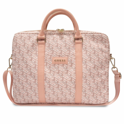 Guess PU G Cube Computer Bag 15/16" Pink Guess Computer b...