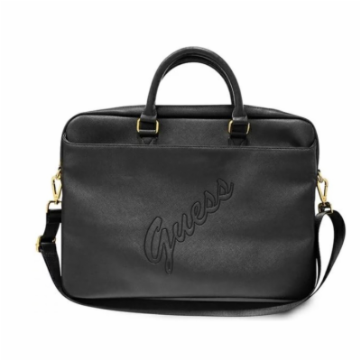 Guess PU Saffiano Vintage Script počítačová taška 15/16" ...