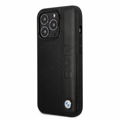 BMW Signature Leather Big Logo Zadní Kryt pro iPhone 14 P...