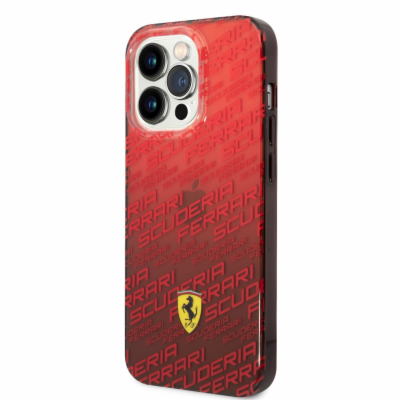 Ferrari Gradient Allover Zadní Kryt pro iPhone 14 Pro Red...