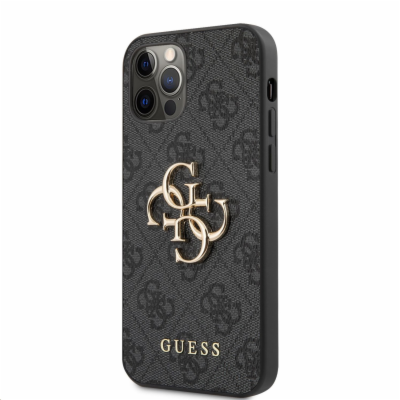 Guess PU 4G Metal Logo Zadní Kryt pro iPhone 12/12 Pro Gr...