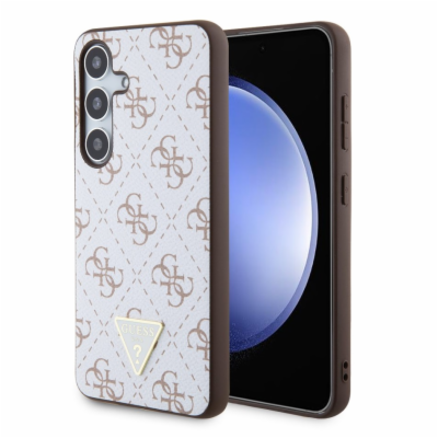Guess PU Leather 4G Triangle Metal Logo Zadní Kryt pro Sa...