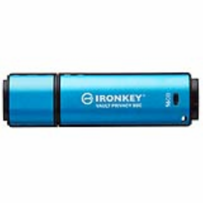 Kingston Ironkey Vault Privacy 50C/16GB/USB 3.2/USB-C/Modrá