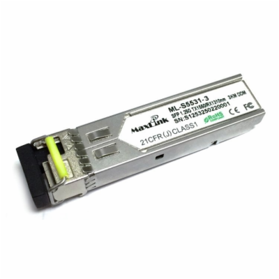 MaxLink 1.25G SFP optický modul, WDM(BiDi), SM, Tx 1550/R...