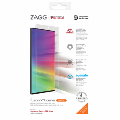 ZAGG Invisible Shield Fusion XTR D3O Curve hybridní sklo ...