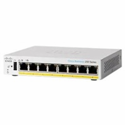 Cisco switch CBS250-8PP-D-UK (8xGbE,8xPoE+,45W,fanless) -...