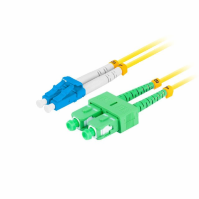 LANBERG optický patch cord SM LC/UPC-SC/APC duplex 1m LSZ...
