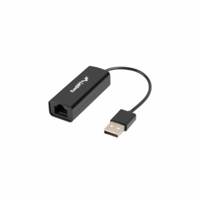 LANBERG USB->RJ45 ETHERNET ADAPTÉR SÍŤOVÁ KARTA  USB 2.0 ...