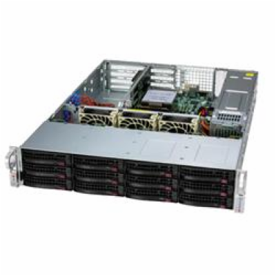 SUPERMICRO WIO A+ Ser 2U UP WIO with 12 hot-swap 3.5" NVM...