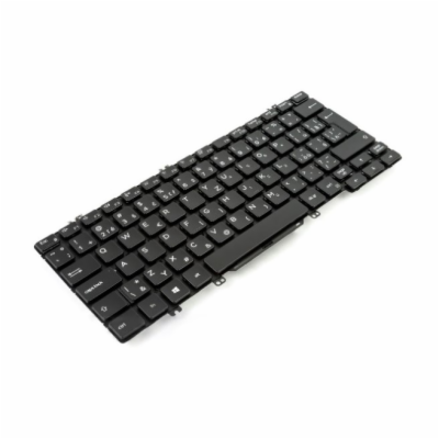 DeTech Podsvícená klávesnice pro notebook Dell 7300, CZ N...