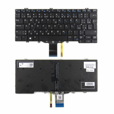 DeTech Klávesnice pro notebook Dell 7280, CZ/SK Náhradní ...