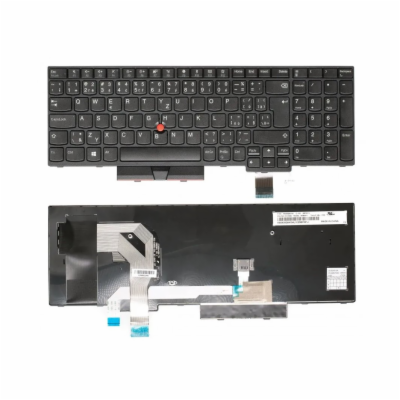 DeTech Klávesnice pro notebook Lenovo T580, CZ Náhradní k...