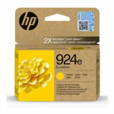 HP 924e EvoMore Žlutá originální inkoustová kazeta