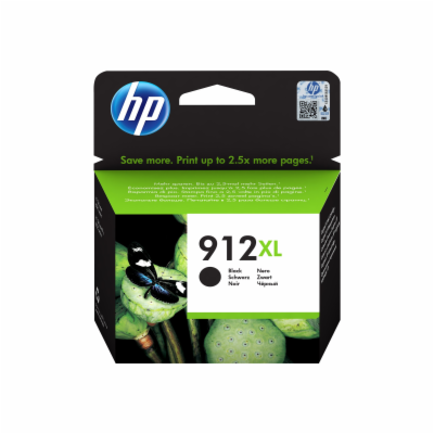 HP 912XL High Yield Black Original Ink Cartridge (825 pages)