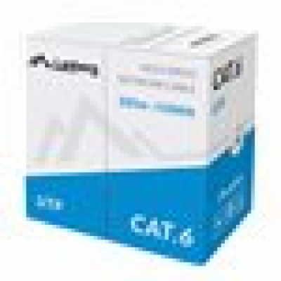 LANBERG LAN KABEL CAT.6 UTP 305M PEVNÝ CU ŠEDÝ CPR + FLUK...