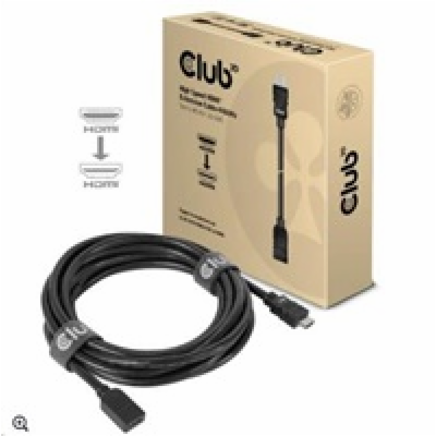 Club3D Kabel prodlužovací Rychlý HDMI 4K60HZ (M/F), 5m, č...