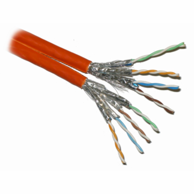 PLANET kabel FTP, drát, Cat 5e, fyzicky 6A, 4p, LS0H, stí...