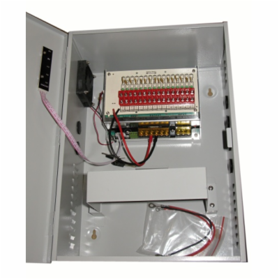 XtendLan Zdroj 12V DC, 16 portů, 20A celkem, 240W, PTC po...