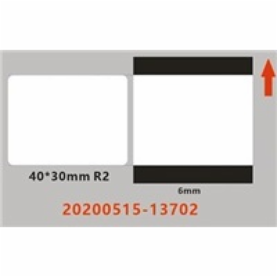 Niimbot štítky ER 40x30mm 230ks Průhledné pro B21, B21S, ...